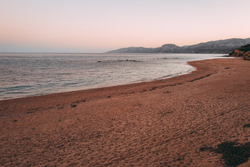 The wonderful beach of Cala Gonone in east of Sardinia