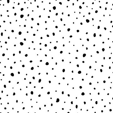Hipster seamless dotted pattern. Vector abstract texture with hand drawn spots.