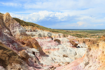 Colorful Geological Rock Formations in Calhan, Colorado