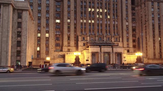 The building of the Ministry of Foreign Affairs (MFA) in Moscow, Russia