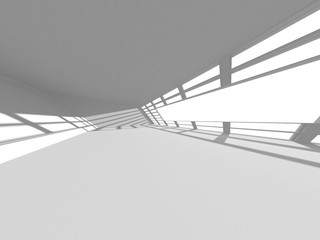 Futuristic White Architecture Design Background