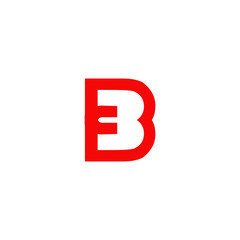 B letter initial icon logo design