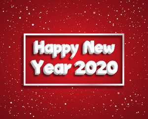 Happy new year 2020 . Greetings card. abstract background. Vector illustration.