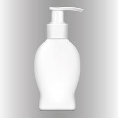 Illustration object liquid soap cosmetic packaging, pump. Ideal for catalogs, newsletters and catalogs 3D packaging