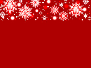 雪の結晶のイラストカード