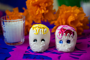 day of the death sugar skulls