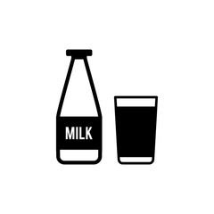 Milk icon trendy