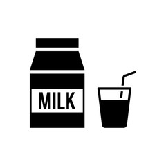 Milk icon trendy