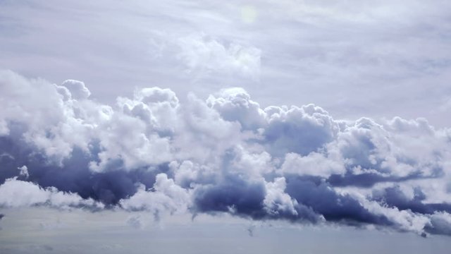Image sequence time lapse of clouds passing.