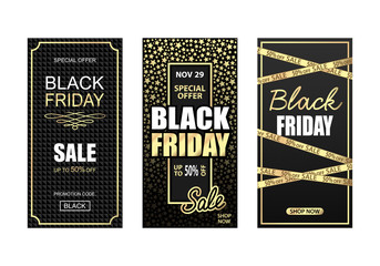Black Friday Sale Advertising promotion banner or flyer