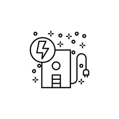 Computer UPS lightning icon. Element of computer icon