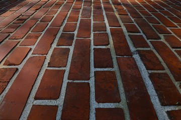 Brick floor brick wall brick wall
