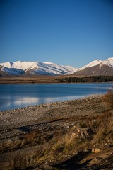 Naklejka premium Scenic view of Lake Tekapo, South Island, New Zealand