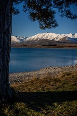 Scenic view of Lake Tekapo, South Island, New Zealand