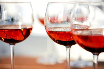 Fotobehang glasses of wine on the yacht © fox17