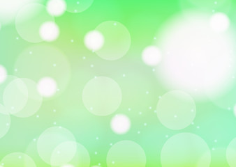 Fototapeta na wymiar Background template design with lights on green