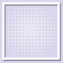 Frame template design with gray dots