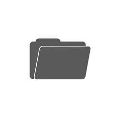 Folder Icon vector isolated on white background for your design, logo, application, UI.