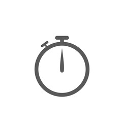 Stopwatch icon vector isolated on white background. time symbol for your design, logo, application, UI.