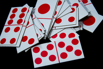 A set of domino playing card picture