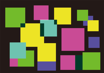 abstract background with squares colorfull