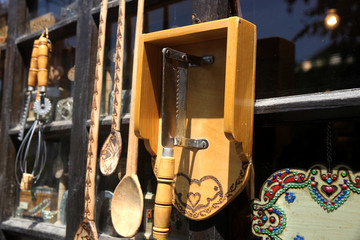 Souvenir and gift shop in old town Sheki