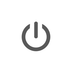 start icon, power button, On/Off switch vector icon.