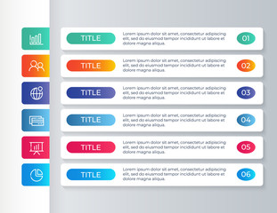 Abstract infographics steps template. Vector illustration. Can use for workflow layout, data, banner, business, presentation