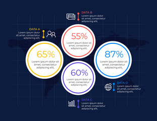 Abstract infographics steps template. Vector illustration. Can use for workflow layout, data, banner, business, presentation