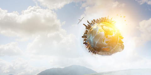 Our unique universe . Mixed media