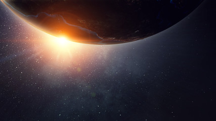 Naklejka premium Our unique universe . Mixed media