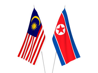 Malaysia and North Korea flags