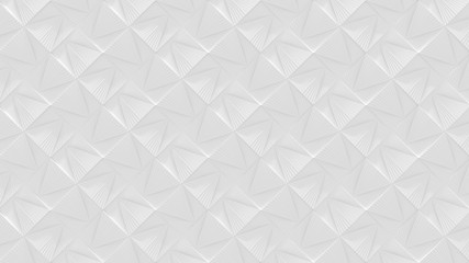White Abstract Geometric Background (3D Illustration)