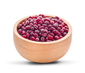 adzuki bean isolated on white background