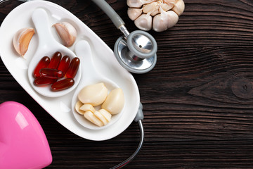 Garlic and oil capsules and Heart health benefits