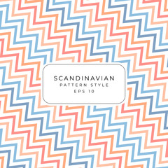 Scandinavian banner pattern modern colorful style abstract doodle background