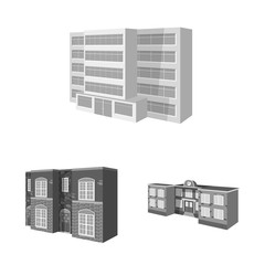 Vector design of architecture and estate icon. Collection of architecture and housing stock vector illustration.