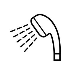 shower - bathroom icon vector design template
