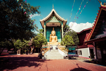 Fototapeta premium Wat That Temple, Vang Vieng. Laos.