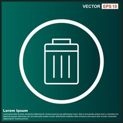 Trash Icon For Your Design,websites and projects.