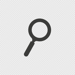 Loupe icon. Vector illustration flat design