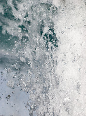 water splash in the fountain as a background