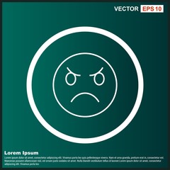 Obraz premium Angry Emoji Icon For Your Design,websites and projects.