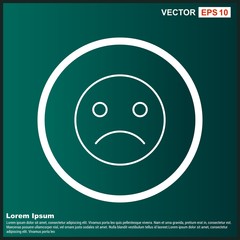 Sad Emoji Icon For Your Design,websites and projects.