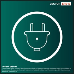 Power Plug Icon For Your Design,websites and projects.
