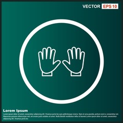 Obraz premium Gloves Icon For Your Design,websites and projects.