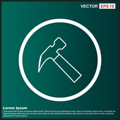Hammer Icon For Your Design,websites and projects.