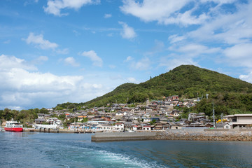 Fototapeta na wymiar Ogijima Island in Setouchi Inland Sea, Kagawa, Japan　香川県・男木島の全景 瀬戸内海