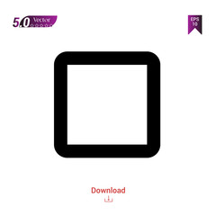 blank-square icon vector isolated on white background. Graphic design, material-design icon, mobile application, logo, user interface. EPS 10 format vector