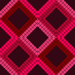 Obraz premium Ethnic boho seamless pattern. Lace. Embroidery on fabric. Patchwork texture. Weaving. Traditional ornament. Tribal pattern. Folk motif. Vector illustration for web design or print.